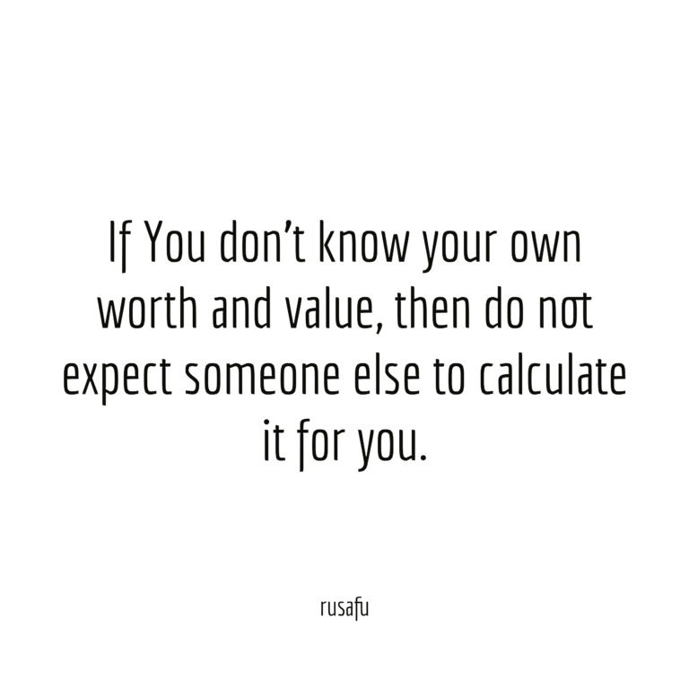 Value Quotes - Rusafu