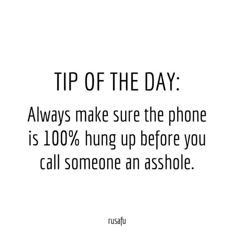 Tip Of The Day Rusafu Quotes