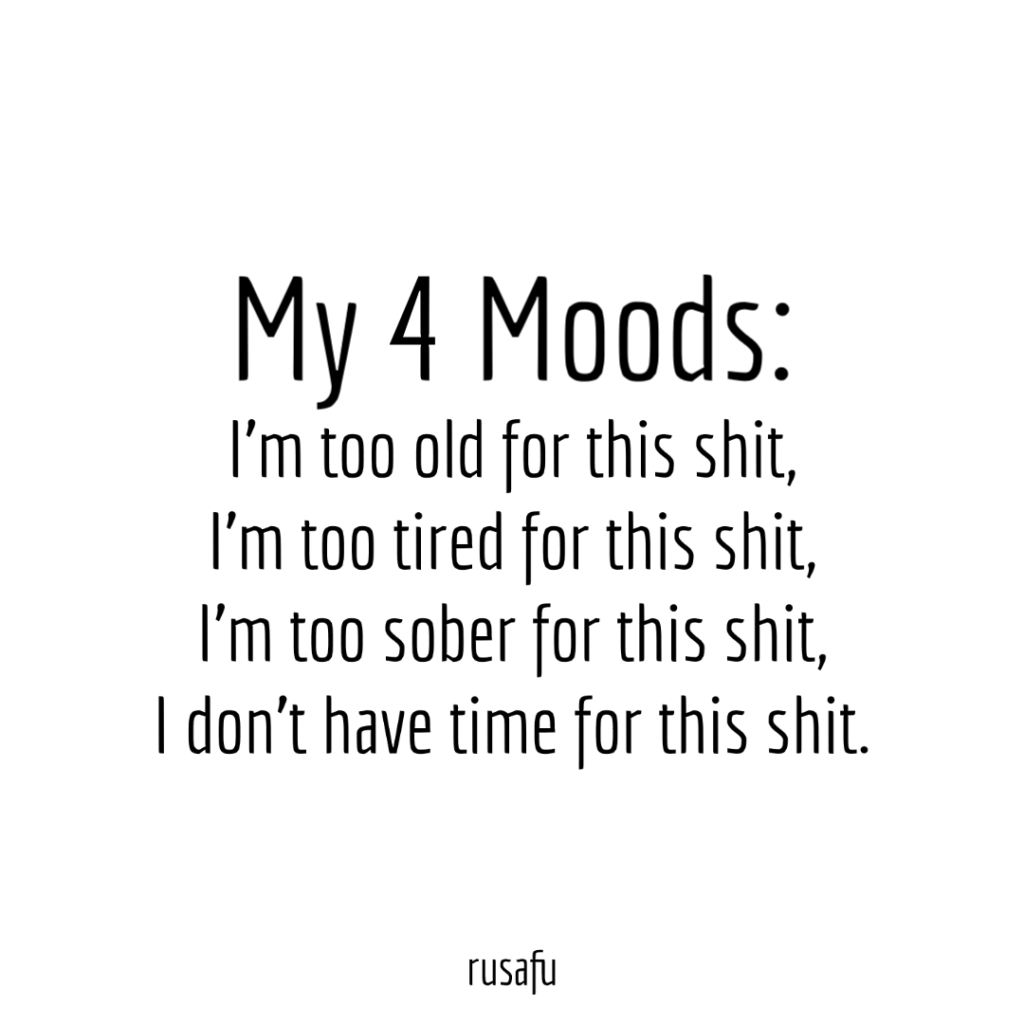 My 4 Moods